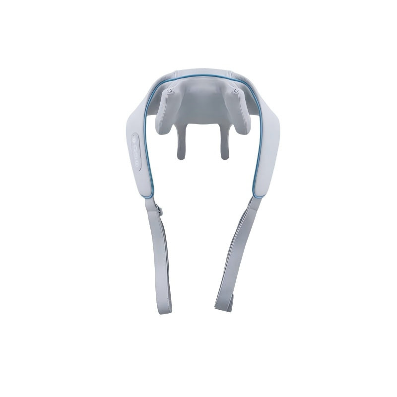 6-Way Kneading Neck Massager For Pain Relief Deep Tissue Portable Cordless Electrical Cervical Neck Massager Multi-Point Shiatsu Massager For Shoulder, Back, Waist & Limbs, Adjustable Intensity