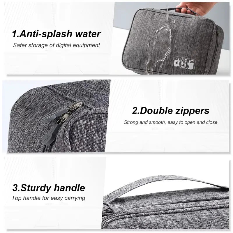 TidyCharge Travel Cable Storage Organizer