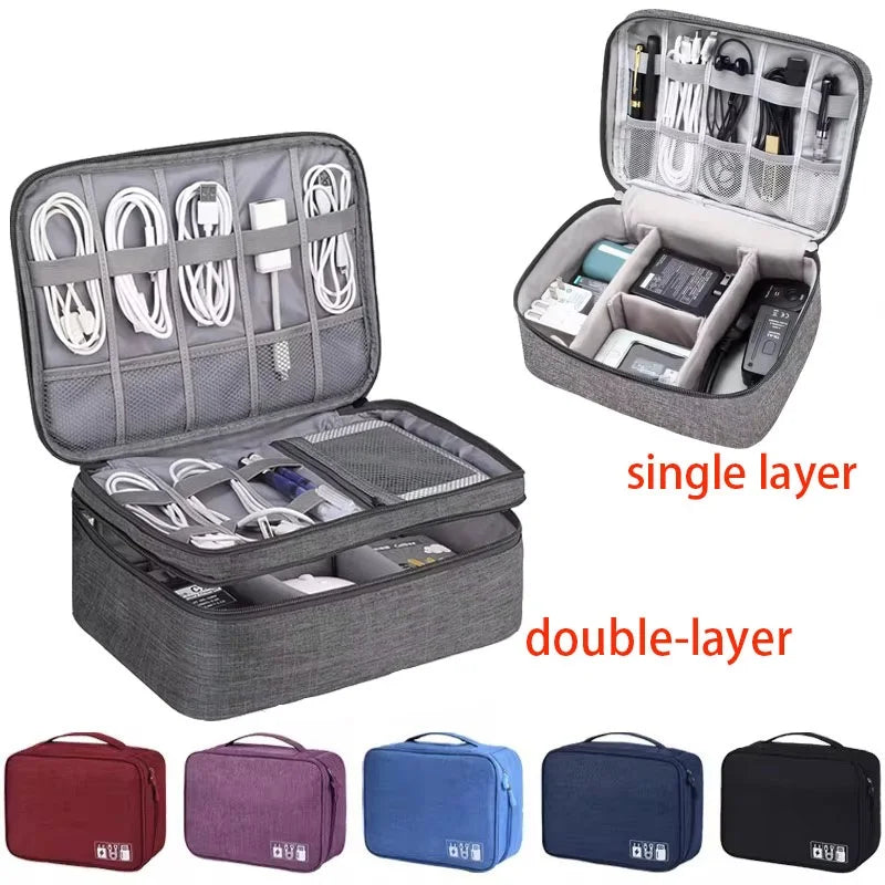 TidyCharge Travel Cable Storage Organizer