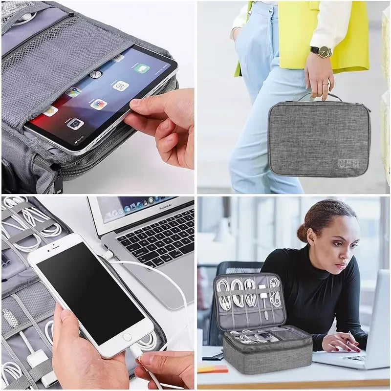TidyCharge Travel Cable Storage Organizer