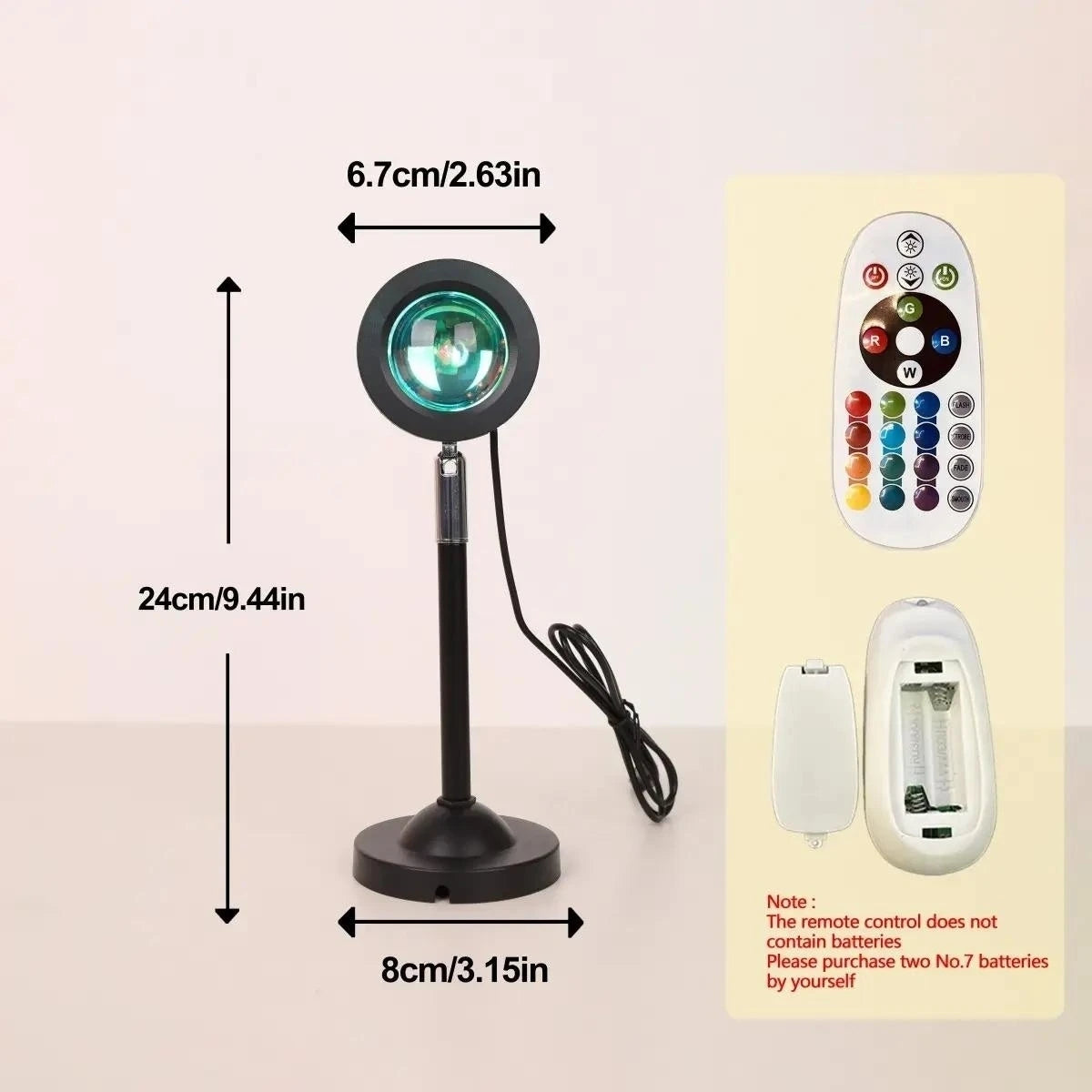 USB Sunset Glow Ambient Projector